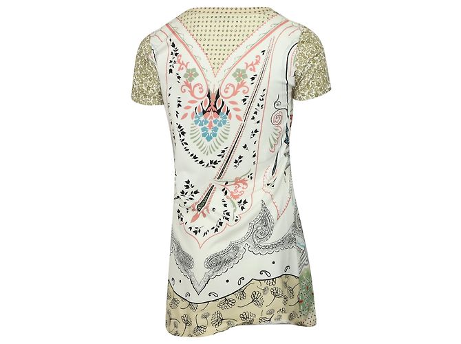 Etro Abito Casual Stampa Manica Corta in Cotone Multicolor Stampa python - vista 4