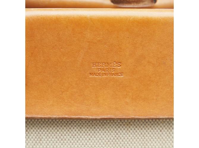 Hermès Toile Herbag Cabas MM Beige - vista 9