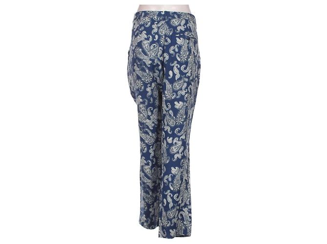 Pantalones Etro Azul Multicolor de Viscosa - vista 2