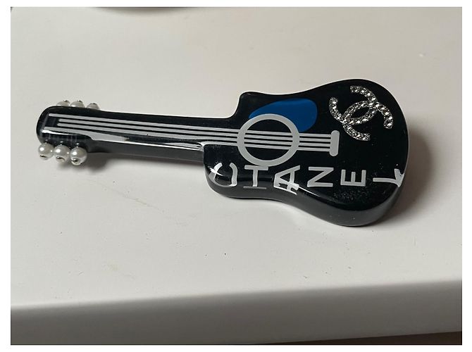 Chanel Pins & Broschen Schwarz Blau - Ansicht 2