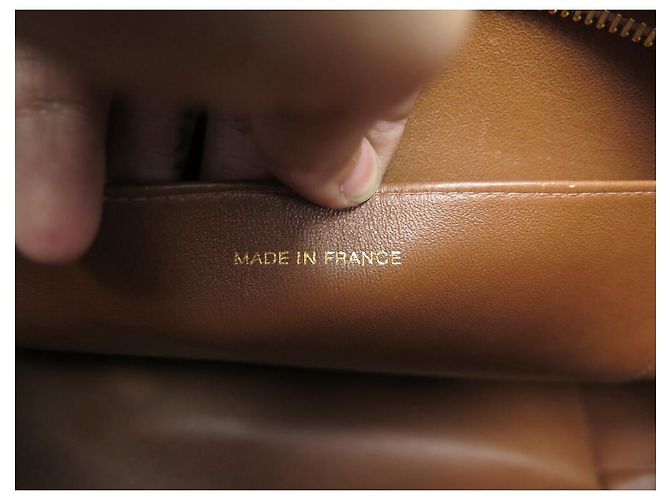 Medaillon BOLSA DE MÃO DE COURO CHANEL CABAS SHOPPING MEDALHÃO MARROM ACOLCHOADA - vista 9