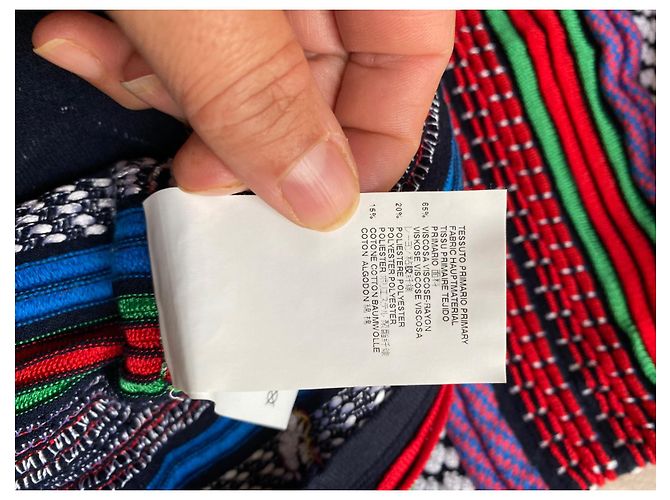 Abito Dsquared2 multicolore in maglia con ricami mini e midi - vista 6