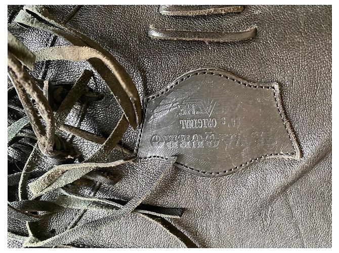 Autre Marque Botas mocasín El Vaquero Apache en cuero negro - vista 2