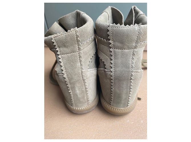 Sneaker Isabel Marant Bobby grigie in camoscio Grigio - vista 3