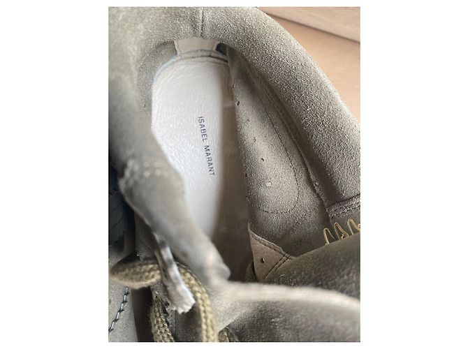 Sneaker Isabel Marant Bobby grigie in camoscio Grigio - vista 4
