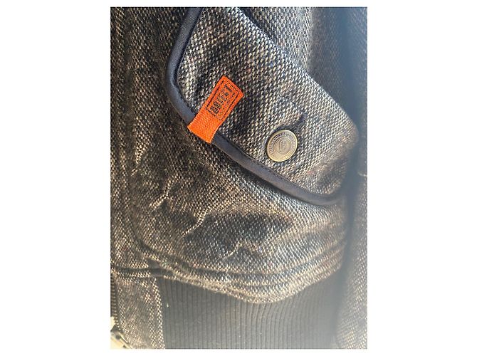 Autre Marque Onia Tweed-Stoßfängerjacke Braun Schwarz Karamell - Ansicht 5