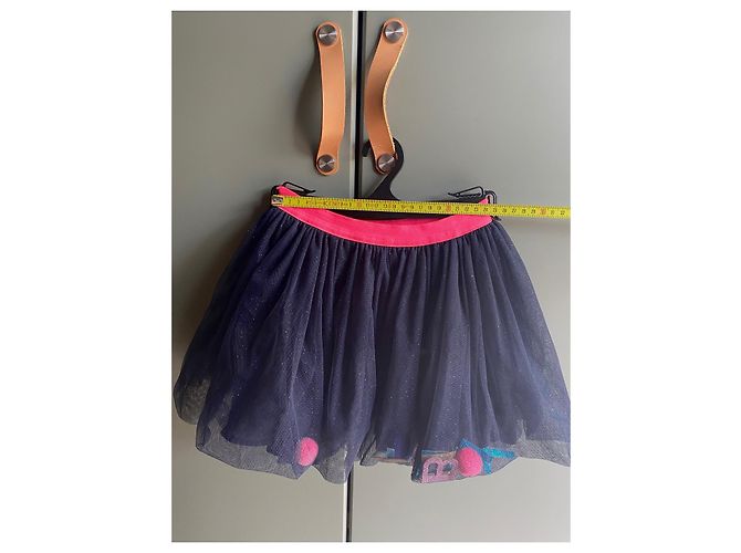 Billieblush Tüllrock mit Dinosauriern und Pompons Dunkelblau - Ansicht 6