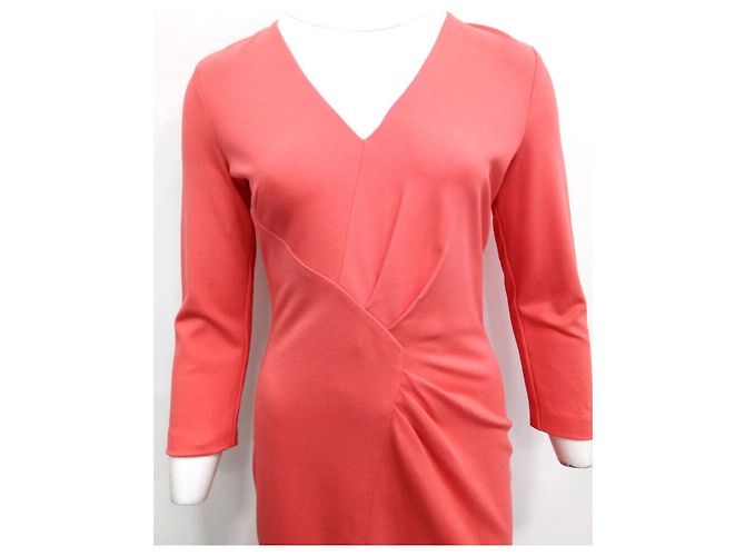 Vestido Escada coral de viscosa - vista 3