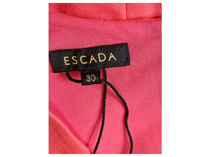 Vestido Escada coral de viscosa - vista 6
