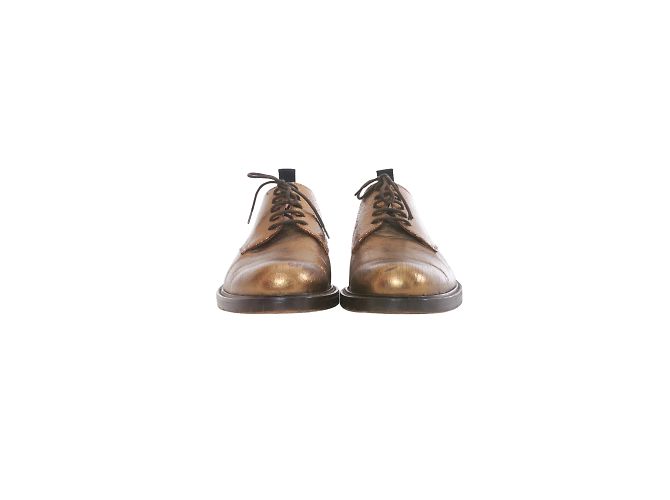 Marc Jacobs Leder-Schnürschuhe Golden - Ansicht 3