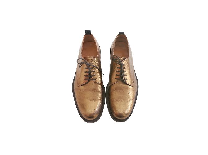 Marc Jacobs Leder-Schnürschuhe Golden - Ansicht 5