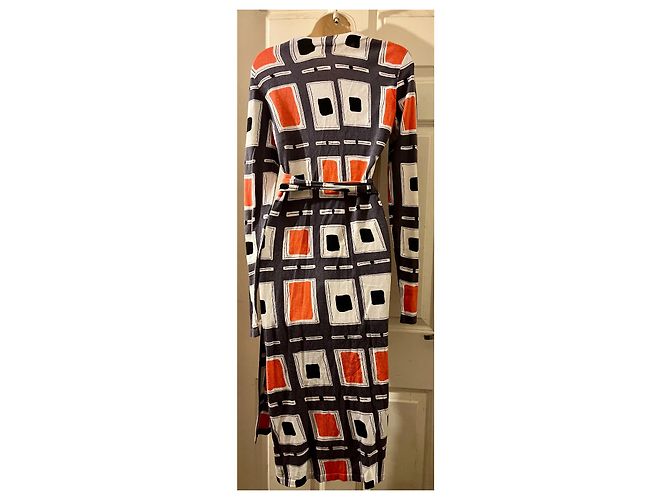 Diane Von Furstenberg DvF Zalda bis Retro-Wickelkleid Mehrfarben - Ansicht 4