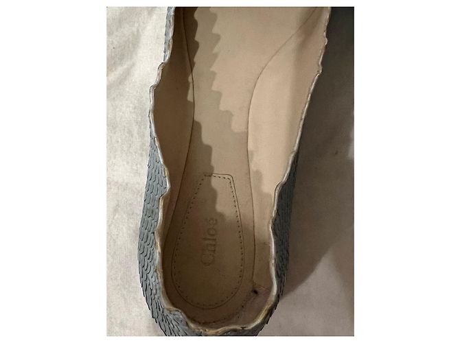 Chloé Lauren Mokassins aus Python blau - Ansicht 3