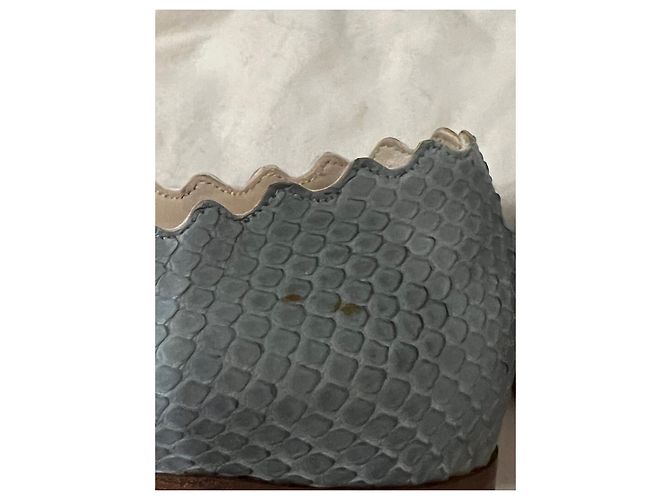 Chloé Lauren Mokassins aus Python blau - Ansicht 6