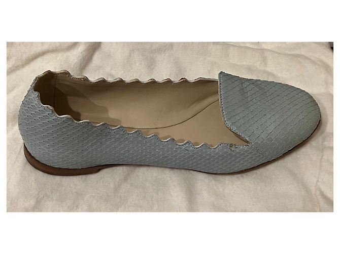 Chloé Lauren Mokassins aus Python blau - Ansicht 7