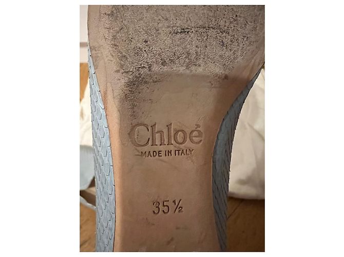 Chloé Lauren Mokassins aus Python blau - Ansicht 8