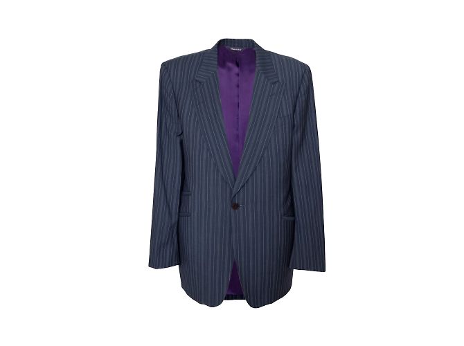 Abito Paul Smith in lana e seta blu - vista 4