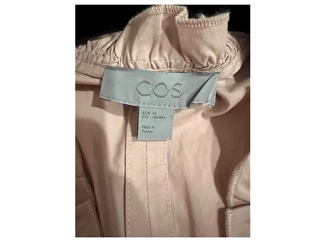 Cos Kleid aus rosa Baumwolle mit Rüschen Größe 34 Pink - Ansicht 4