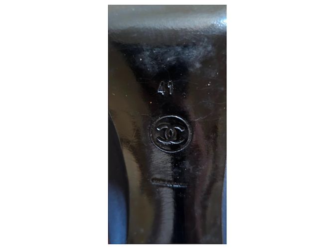 Vintage Chanel-Stiefel Schwarz - Ansicht 5