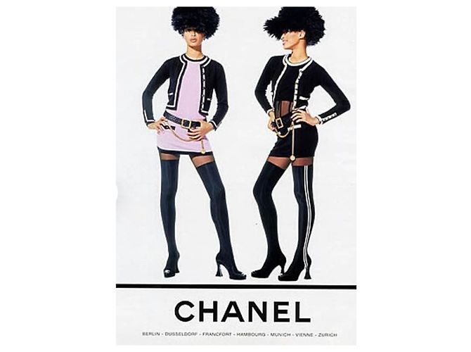 Vintage Chanel-Stiefel Schwarz - Ansicht 6