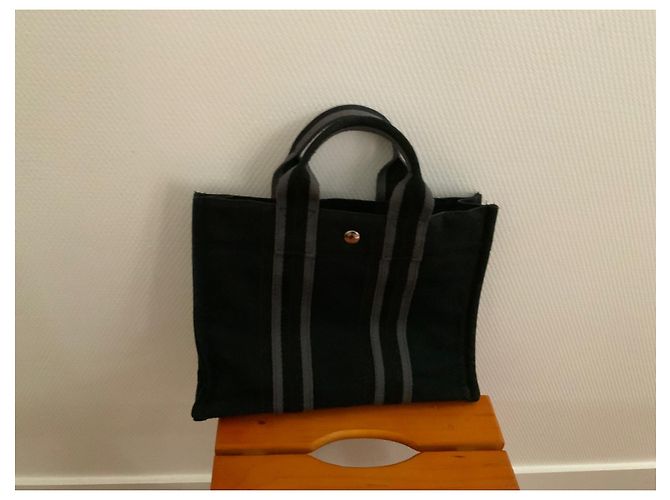 Toto Bag Hermès Toto-Tasche Schwarz - Ansicht 2