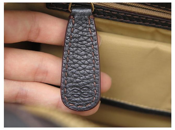 BOLSA DE MÃO LANCEL ADJANI GM EM COURO GRANADO MARROM BOLSA DE MÃO DE COURO MARROM - vista 18
