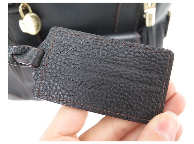 BOLSA DE MÃO LANCEL ADJANI GM EM COURO GRANADO MARROM BOLSA DE MÃO DE COURO MARROM - vista 19