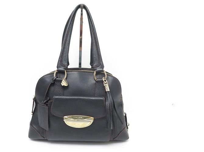 BOLSA DE MÃO LANCEL ADJANI GM EM COURO GRANADO MARROM BOLSA DE MÃO DE COURO MARROM - vista 2