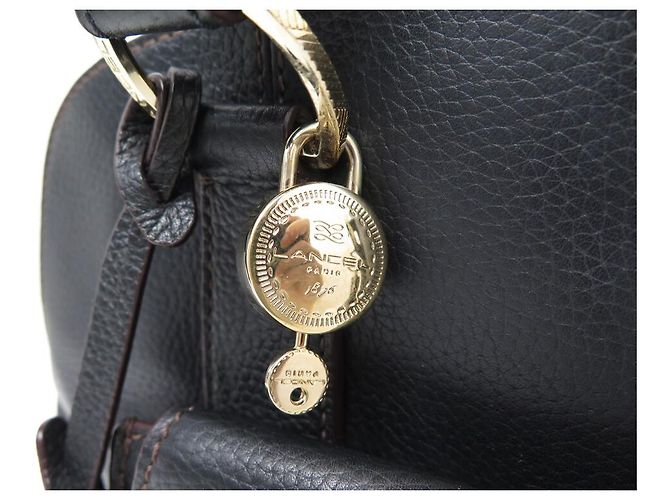 BOLSA DE MÃO LANCEL ADJANI GM EM COURO GRANADO MARROM BOLSA DE MÃO DE COURO MARROM - vista 22