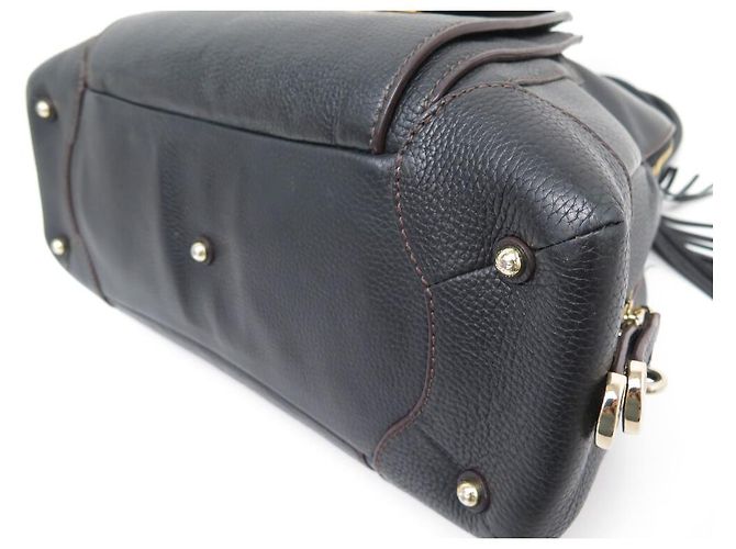 BOLSA DE MÃO LANCEL ADJANI GM EM COURO GRANADO MARROM BOLSA DE MÃO DE COURO MARROM - vista 3