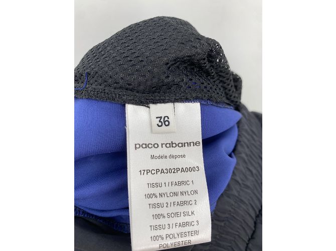 Paco Rabanne Hose T.FR 36 Polyester Schwarz - Ansicht 3