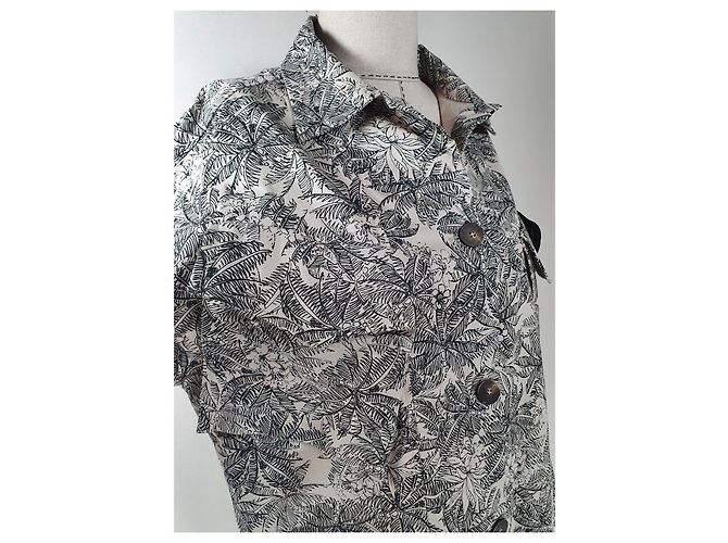 Jaqueta Shirtaporter de algodão oversize Multicor - vista 2