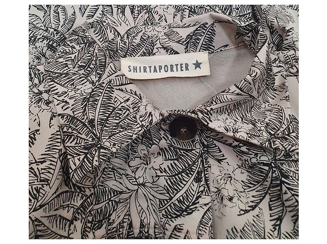 Jaqueta Shirtaporter de algodão oversize Multicor - vista 6