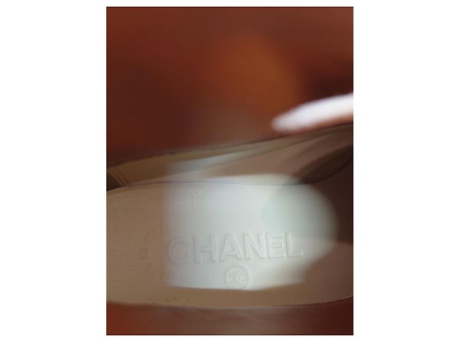 Taglia stivale con lacci in tessuto Chanel 37 US 7 UK 4 AU 6 Grigio - vista 11