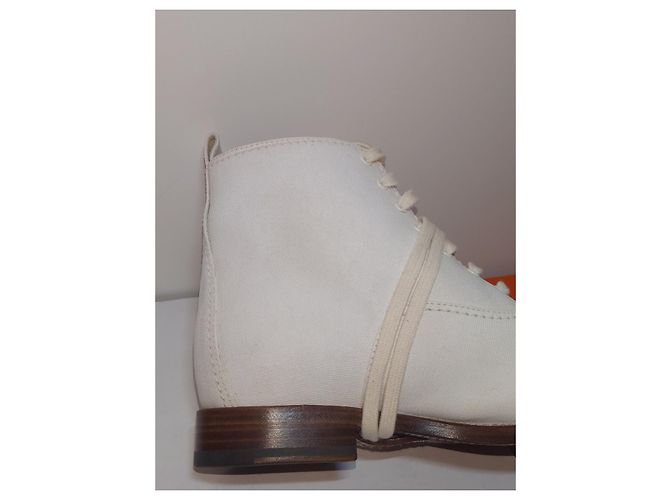 Taglia stivale con lacci in tessuto Chanel 37 US 7 UK 4 AU 6 Grigio - vista 9