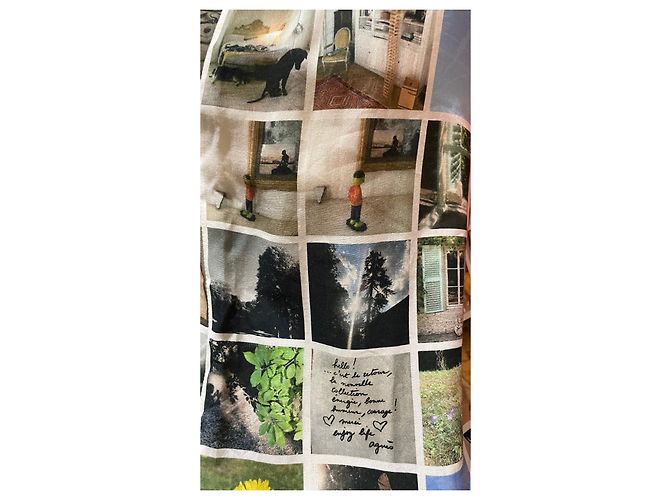 Agnès b. Robe Agnès b Photographie Mosaïque Viscose - vue 5