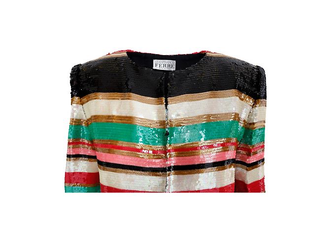 Gianfranco Ferré Abito Vintage Con Giacca Multicolore - vista 8