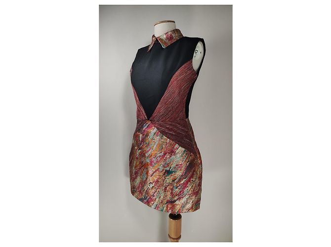Autre Marque Sister Jane Kleid Mehrfarbig Polyester Größe L Mehrfarben - Ansicht 2