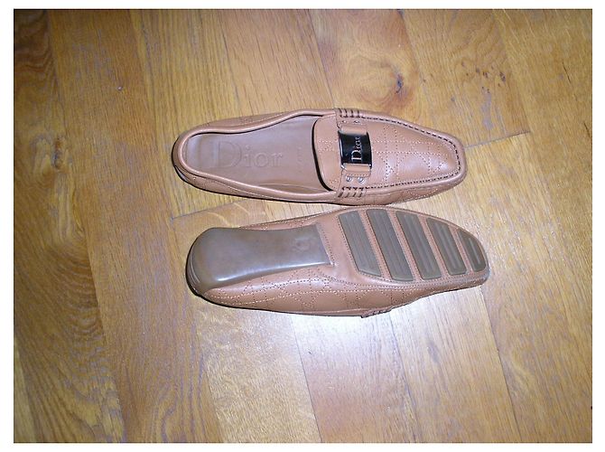 Dior Mocassini in pelle di cammello, 39,5. Caramello - vista 2