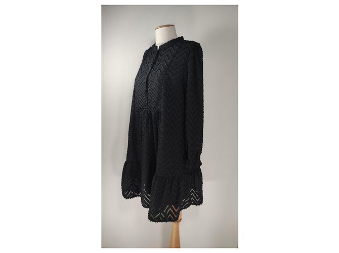 Noa Noa Midikleid schwarz Viscose - Ansicht 2