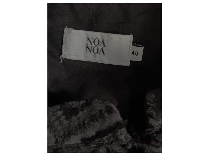 Noa Noa Midikleid schwarz Viscose - Ansicht 4