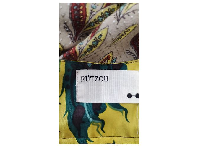 Autre Marque Vestido de seda Rützou Multicolor - vista 6