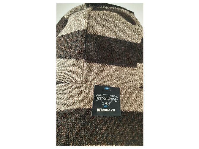 Autre Marque Demobaza Hoodie Strickjacke Wolle Acryl Mehrfarben - Ansicht 6
