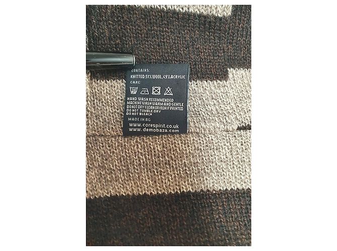 Autre Marque Demobaza Hoodie Strickjacke Wolle Acryl Mehrfarben - Ansicht 7