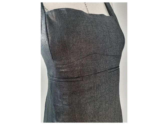 Versace Jeans Couture Kleid Grau Silbrig Anthrazitgrau - Ansicht 4