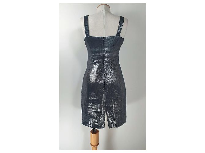 Versace Jeans Couture Kleid Grau Silbrig Anthrazitgrau - Ansicht 5