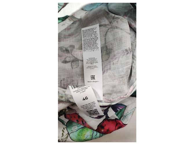 120% LINO Leinenhose mit Blumenmuster Mehrfarben - Ansicht 5