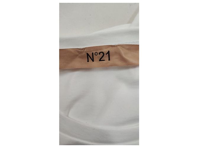 T-shirt in cotone bianco No 21 - vista 4