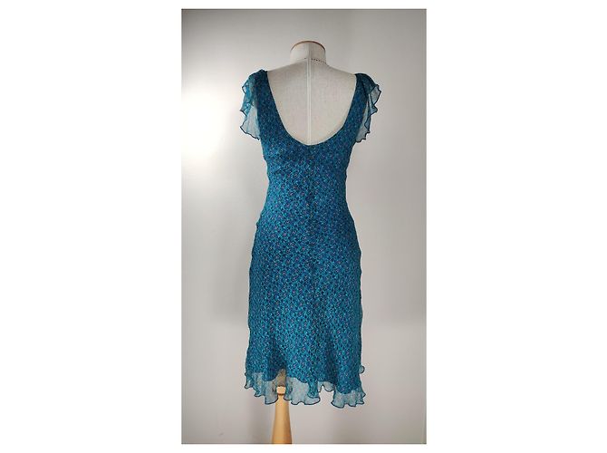 Autre Marque Vestido de seda Pauline B Multicolor - vista 3