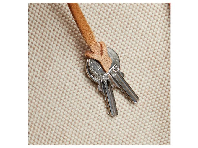 Hermès Hermes Marrone Herbag Orizzontale Beige - vista 10